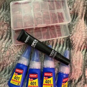 (2) 120 pairs of Square Shape Press On Nails